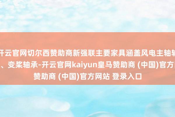 开云官网切尔西赞助商新强联主要家具涵盖风电主轴轴承、偏航轴承、变桨轴承-开云官网kaiyun皇马赞助商 (中国)官方网站 登录入口