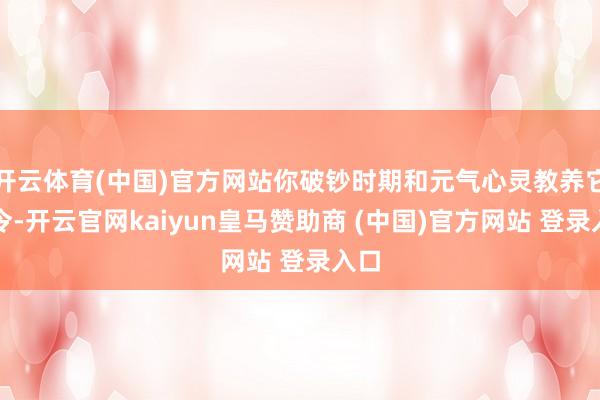 开云体育(中国)官方网站你破钞时期和元气心灵教养它功令-开云官网kaiyun皇马赞助商 (中国)官方网站 登录入口
